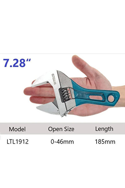 Choice3 مفتاح ربط قابل للتعديل بطول 185 مم، فتحة كبيرة، مقبض قصير، مفتاح ربط ...