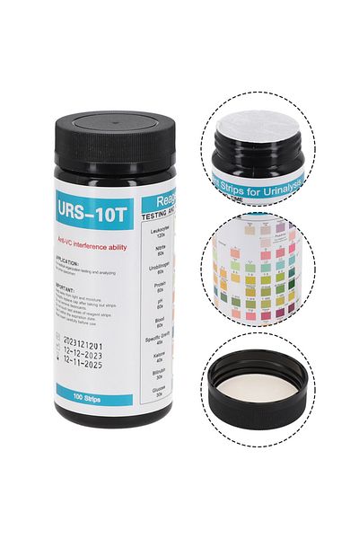 HpLive 100 Strips URS-10T Reagent Urinalysis Strips 10 Parameters Urine Test Strips Leukocytes Protein P...