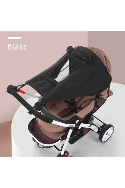 Choice1 ملحقات عربة الأطفال العالمية باللون الأسود مع إمكانية المشاهدة، مظلة ...