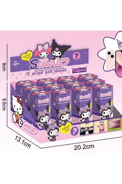 Choice 12pcs Whole box Sanrio 12pcs Labubu Blind Box Surprise Blind Box Cute Anime Figures Model Doll Toys