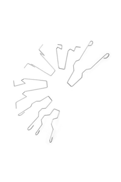 Choice مشابك زنبركية لمصباح السيارة الأمامي المعدني الفضي، 6 قطع، مشابك زنبرك...