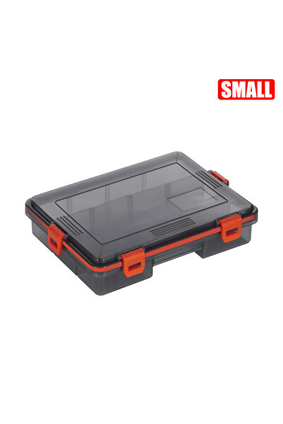 Choice صندوق أدوات صيد صغير مقاوم للماء من CAZULO باللون البرتقالي، صندوق طُع...