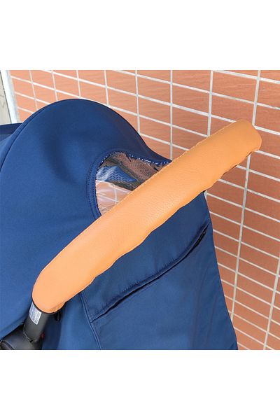 Choice Black With Hole Baby Stroller Accessories Leather Protective Case Cover And Armrest Bumper Bar Handr