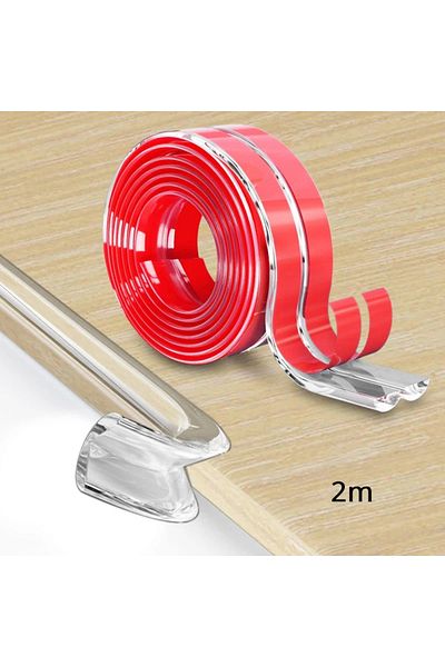 Choice 2m Transparent PVC Baby Protection Strip With Double-Sided Tape Anti-Bumb Kids Safety Table Edge Fur