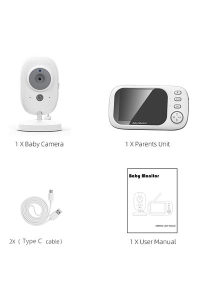 Choice Baby Monitor No Plug New 3.5'' Video Baby Monitor Night Vision Security Cam 2.4G Mother Kid 2 Way Au