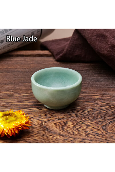 Choice قطعة واحدة من اليشم الأزرق، قطعة واحدة من الكريستال الصخري الطبيعي الر...