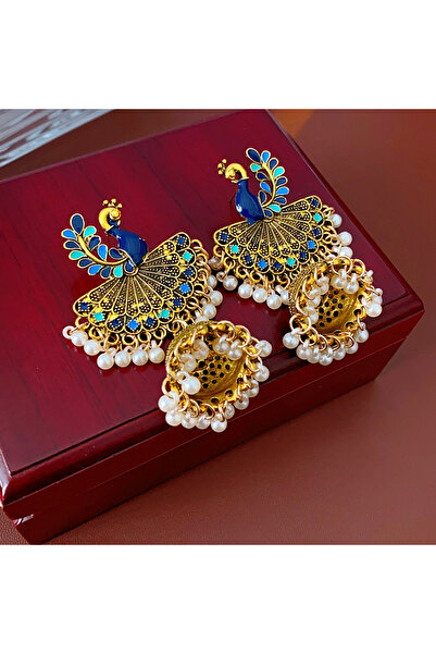 Choice HE21344-1 2024 أقراط لؤلؤ عتيقة للنساء، إبرة فولاذية، متدلية على شكل ط...