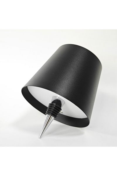 Choice changeable black Wireless Bottle Lamp , Touch Control of 3 Colors and Stepless Dimming, Suitable for