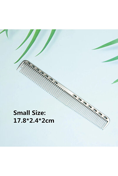 Choice مشط شعر من الألومنيوم ذو مساحة صغيرة فضية، أمشاط احترافية لتصفيف الشعر...
