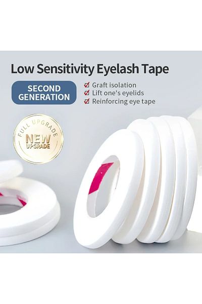 CNKESS 20-rolls Wholesale 4mm Width Eyelash Extension Tape Makeup Breathable Anti-allergy Easy to Tear Micr