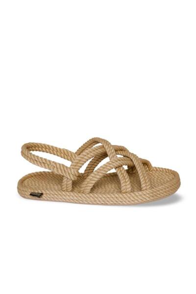 Nomadic Republic Women's Rope & Rope Sandals with Basement Rubber Sole - Beige