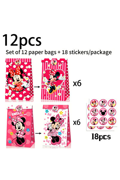 Choice حقيبة ماوس 12 × 7 × 21 سم، 12 قطعة، 12 قطعة/24 قطعة، حقائب حفلات ديزني...