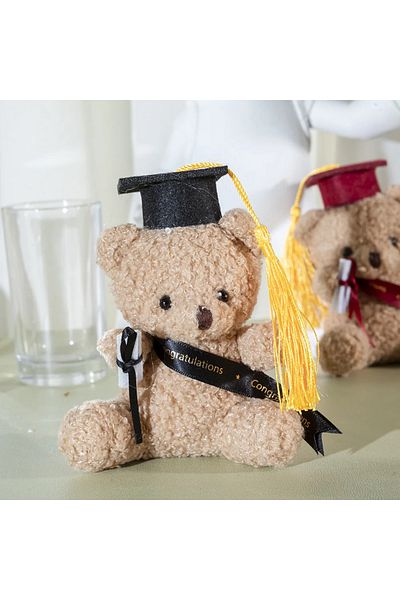 Choice 13x9x7cm Doctor's Clothing Teddy Bear Doll Plush Toy Small Sitting Doctor Bear Doll Pendant Boys Gir