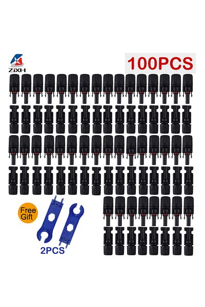 Choice 100pcs-50pairs 200/100/40/20/10/5 Pcs DC Solar Connector 1000V30A Panel Stecker IP67 waterproof Conn