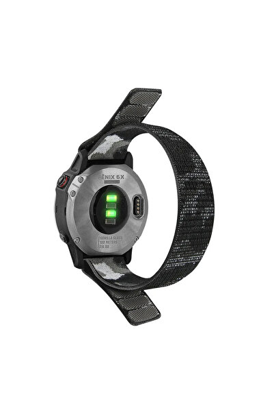 Choice حزام نايلون أسود 26 مم 22 مم 26 مم لساعة فينيكس 7/7X/6/6X Pro/5X Plus/سوار ساعة بديل من الياقوت