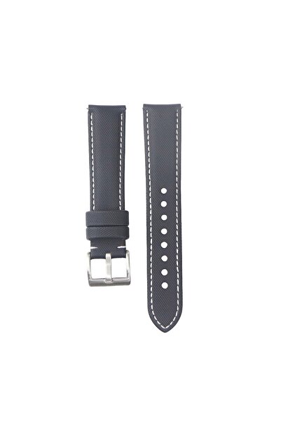 Choice1 22mm black wh line 1 Quality Sailcloth Watch Strap 18mm 19mm 20mm 22m...
