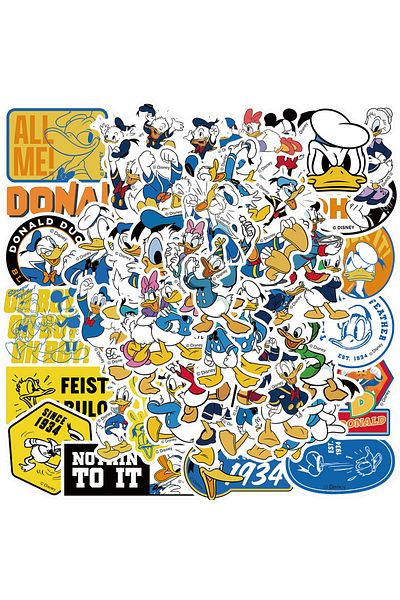 Choice 50pcs 50pcs Disney Cute Cartoon Donald Duck Graffiti Stickers Laptop Phone Scrapbook Diary Luggage S