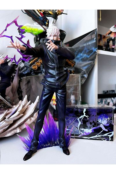 BANDAI with box A Jujutsu Kaisen Figures Satoru Gojo Anime Figure 31cm Pvc Gk Model Statue Doll Desk Orname