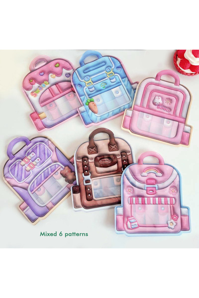 Choice Random Color 10PCS 10/50PCS Zipper Cartoon Storage Bag Cute 3D Cartoon...