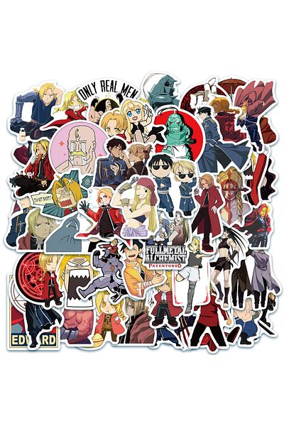 Choice 10pcs 10/30/50pcs Fullmetal Alchemist Anime Graffiti Stickers Diy Motorcycle Travel Luggage Skateboa