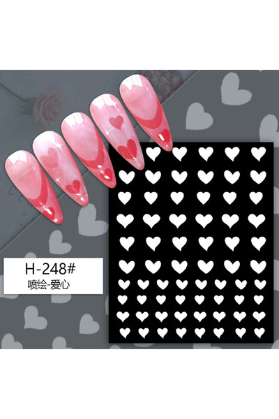 Choice5 ملصقات أظافر H248 مجوفة بتصميم فراشة حب مطلية بالرش، إكسسوارات أظافر ...