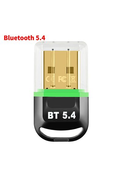 Choice BT 5.4 green USB Bluetooth 5.4 Adapter Transmitter Receiver Wireless USB Bluetooth Audio Adapter Blu