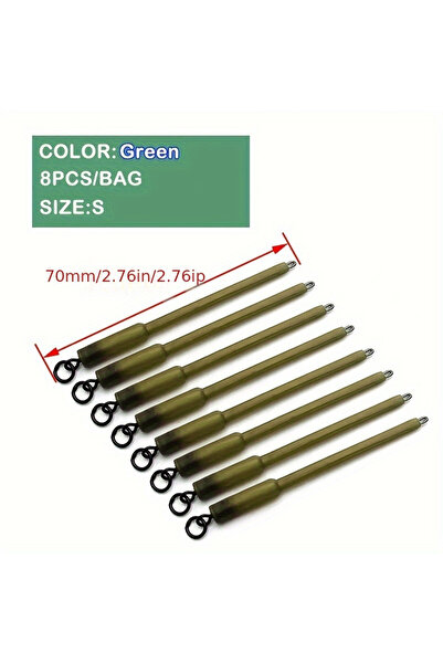 Choice ملحقات صيد سمك الشبوط من Green S، 8 قطع، موصل تغذية صيد من مادة PVA من...