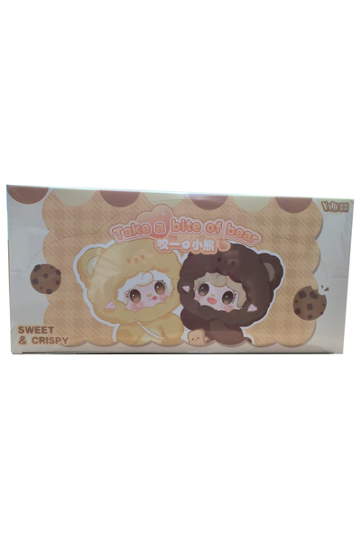 choice2 6pcs 1set Yooki 4th Generation Blind Box Take A Bit Small Bear Series Plush Toys Exquisite Doll Keyc