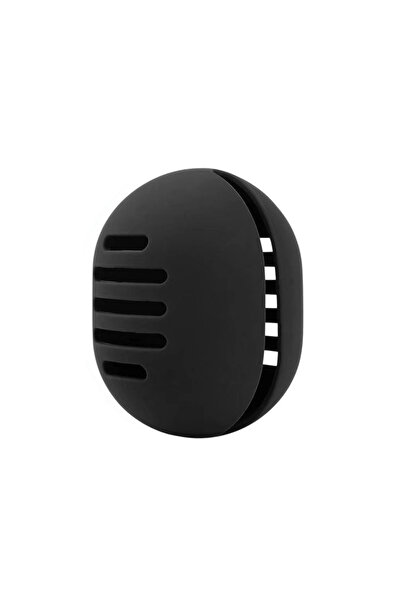 Choice حامل إسفنجة مكياج أسود من السيليكون الصديق للبيئة، علبة تخزين متعددة ا...