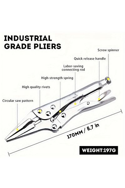 Choice C Port 1pc Multifunctional Pliers, Professional Carbon Steel Electrician, Anti Slip Maintenance, Dur