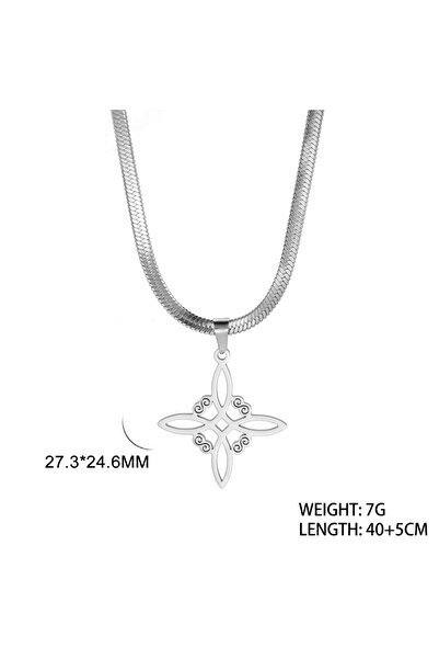 Choice قلادة نسائية من Skyrim مصنوعة من الفولاذ المقاوم للصدأ وسلسلة ثعبان ذه...