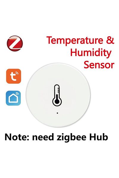 Choice جهاز استشعار درجة الحرارة والرطوبة TH03Z Tuya ZigBee Mini للتحكم عن بعد في المنزل الذكي يعمل مع Gateway Alex