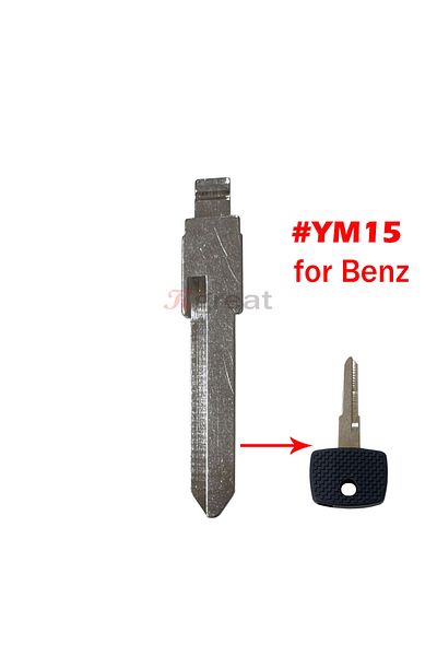 Choice 10pcs YM15 10pcs/lot YM15 Key Blade for Benz Uncut Remote Car Key Blade for Mercedes Vito Actros Spr