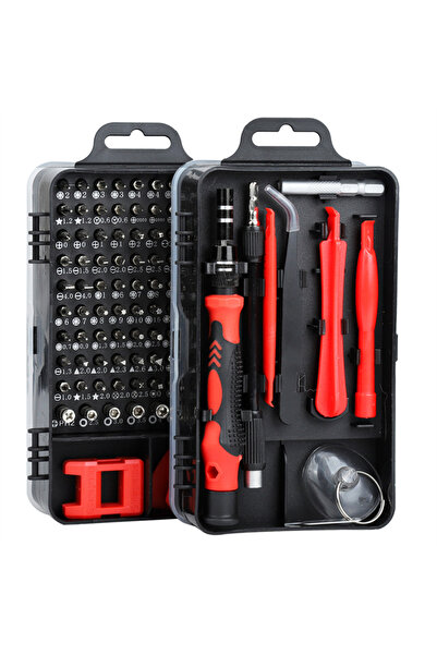 choice2 Red 115 in 1 Magnetic Screwdriver Set Precision Multi Hand Tool Torx ...