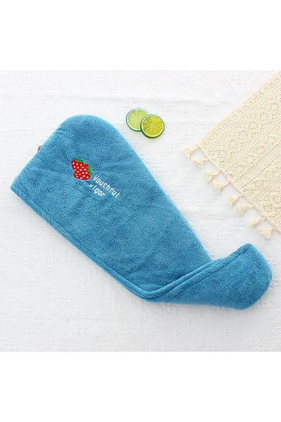 Choice blue Rapid Dry Towel for Hair Microfiber Towels Anti Frizz Dry Hair Hair Towel Quick Dry Hair Dry To