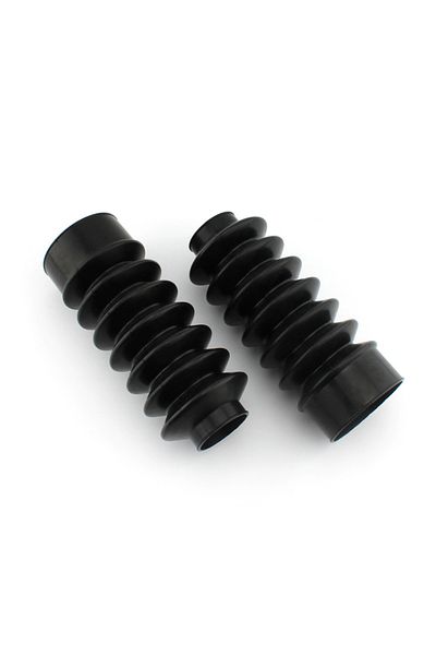 Choice Black For Harley Davidson Sportster XL FXD 39mm Motorcycle Front Fork Cover Gaiters Gators Rubber Lo