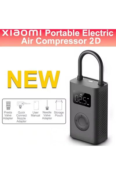 Xiaomi Mijia 2d Mijia Air Pump 2 Portable Car & Bicycle Inflator With Tire Pressure Detection 150psi