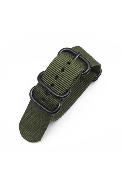 Choice 22mm green Multicolor Watch Strap Nylon Black Ring Buckle 18mm 20mm 22...