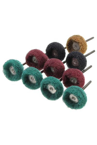 Choice3 20 قطعة من مزيج الألوان 5-20 قطعة من مثقاب صغير وفرشاة كاشطة وعجلة تل...