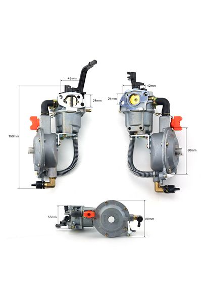 HOENYZY New 3KW 168F 170F Gasoline Generator LPG Carburetor Dual Fuel LPG NG Gas Carburetor Conversion K...