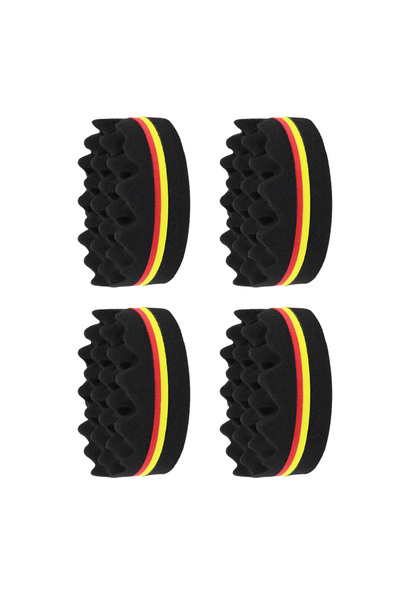 Choice فرشاة شعر إسفنجية كبيرة بيضاوية مزدوجة الجوانب، مكونة من 4 قطع، فرشاة ...