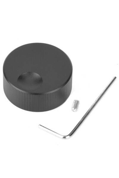 Choice1 مقبض التحكم في مستوى الصوت 32x13 مم، مقبض ألومنيوم أسود غير لامع للتح...