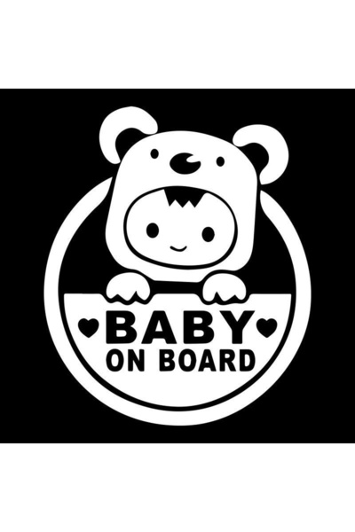 Choice ملصق سيارة عاكس لصدامات نوافذ السيارة باللون الأبيض، ملصق كرتوني لطيف