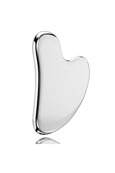 DUTRIEUX 1pc-silver 304 Stainless Steel Gua Sha Facial Tools Face Massage Tools Smooth Sturdy Metal Scraper G