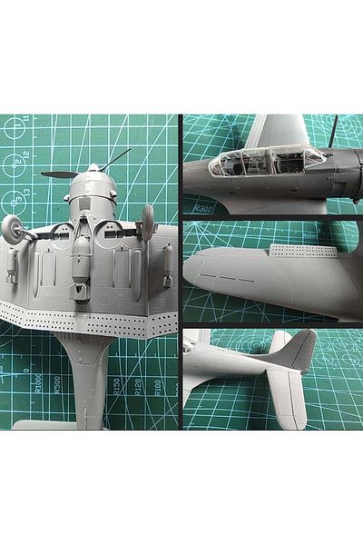 Choice Flyhawk FH6001 1/72 Scale Douglas SBD-3 Dauntless Model Kit