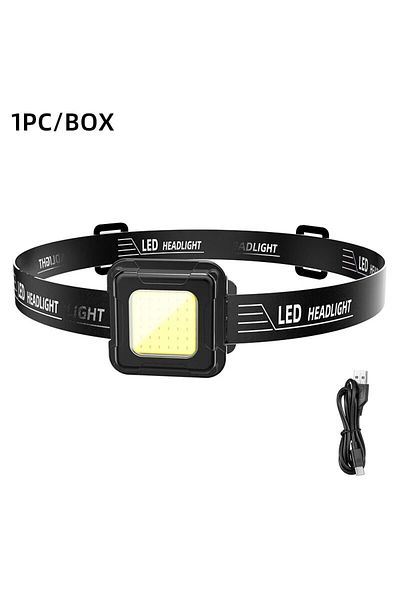 Choice Black New Rechargeable Waterproof Ultra-Light 5W COB LED Headlamp Outdoor Mini Head Torch