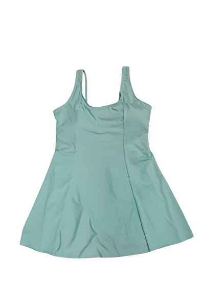 Butik Glowzia Birleşik Slip Şortlu Askılı Turkuaz Kadın Mayo