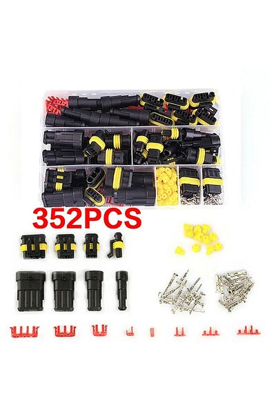 Choice 352PCS Waterproof Connectors Kit Automotive Wire Quick Connector Electrical In Car Wiring Auto Seal