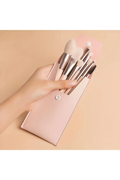 Choice3 Beige Salim Salim Salim bag with makeup mini brush 8 kinds pmore