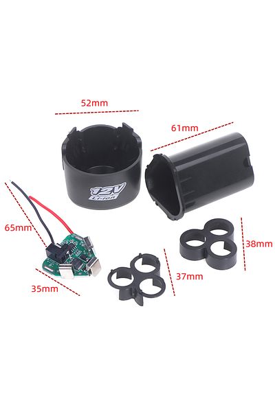 JETTING 18650 Lithium Box Circuit Pack Shell Case Bracket Hand Drill Power Li-ion Battery Protection Boar...